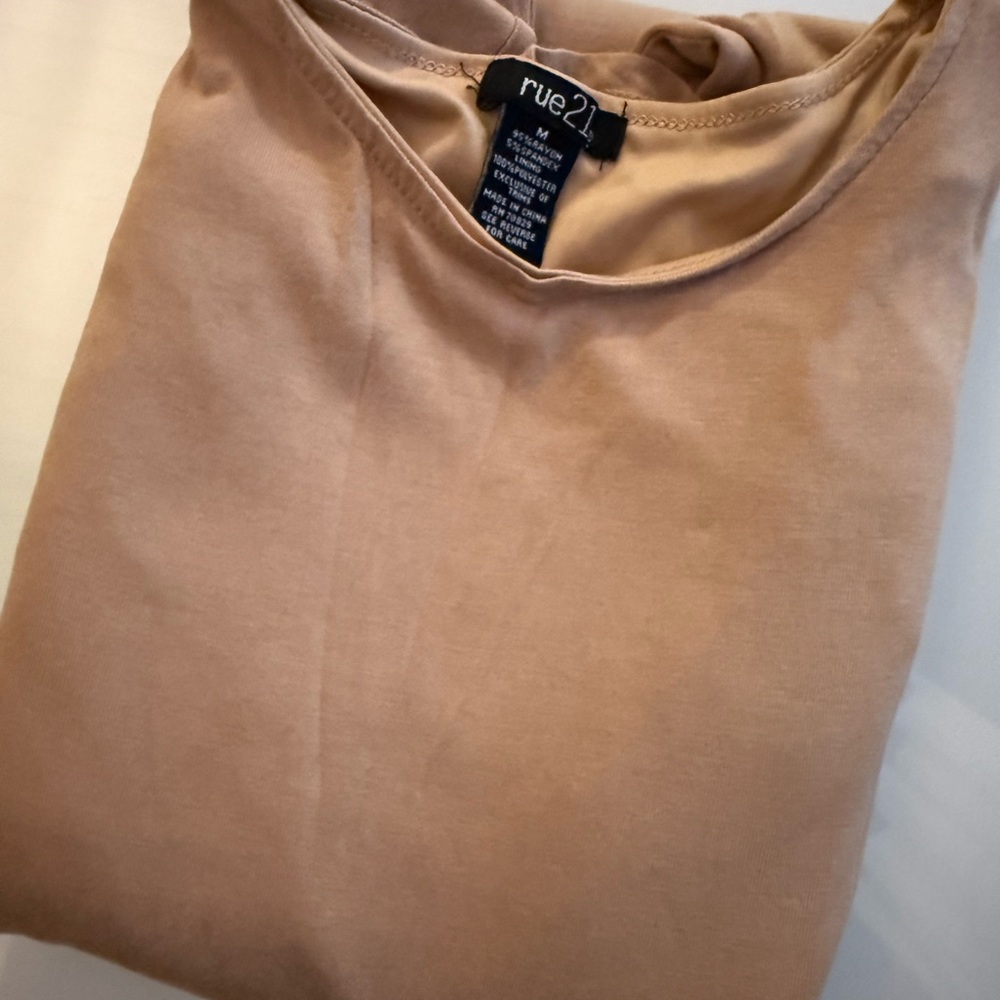 Rue21 Nude Crewneck Slip Dress